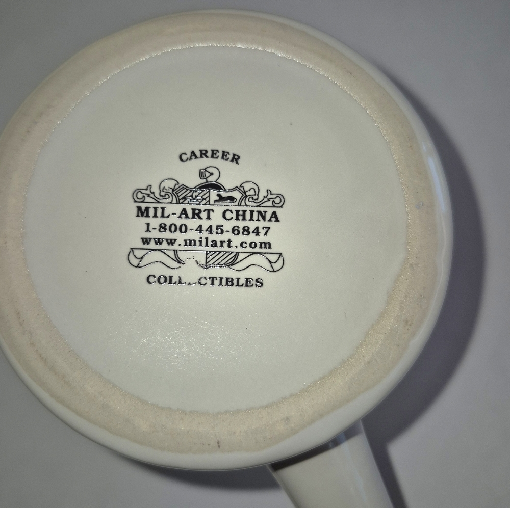 Mug Navy White Ceramic Coffee Tea Mug - Picture 2 of 3